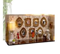 Générique DIY Museum Kit - 3D Silhouette Photo Frame with 9 Mini Frames and 5 Figures | Custom Display Box for Travel, Wedding & Family Memories | Mother's Day Gift