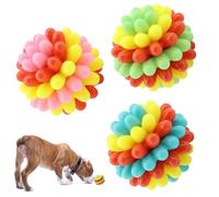 Générique Dog Ball - Interactive Dog Toys Teething Balls | Pet Recovery Game Medium Breed Small Large Puppy Exercise Movement Training