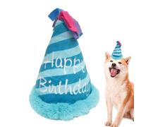 Générique Dog Birthday Plush Toy - Adorable Pet Toy with Cake, Birthday Gift for Rare Dog | Chew for Birthday