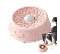 Générique Dog Licking Bowl | Non-Slip with Rolling Ball | Slow Feeding Cat Bowl for Animals, Puppies, Anti-Boredom Game, Treats, Snacks, Food, Water