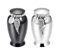 Générique Dog or Cat Ashes Urns - Metal Memorial Container 7cm | Small Urn | Keeping Memories of Pets Cats Puppies Funeral Memories Affection