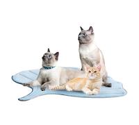 Générique Dogs Cooling Mat, Non Slip Pet Pad, 55 x 51 inches Washable Breathable Blanket, Plant Shaped Bed Accessory for Small Medium Large Puppies Kittens All Breeds in Indoor Living Spaces