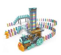 Générique Domino Train Toy, Dominoes Set for | Electric Domino Train Toy Sets,Creative Domino Machine with Lights And Sound, STEM Toys for ,