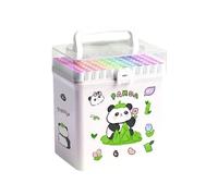 Générique Doodle Markers | 120 Colours Drawing Markers Cartoon Animals Design, Multi-Function Paint Pencils for Students and Girls