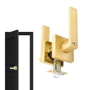 Générique Door Handle With Lock - Heavy Duty Aluminum Interior Privacy Knob, Bathroom Handle, Aluminum Privacy Knob | Robust Door Lock