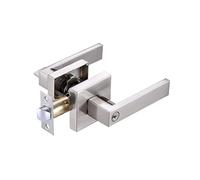 Générique Door Handle With Lock - Heavy Duty Aluminum Interior Privacy Knob, Bathroom Handle, Aluminum Privacy Knob | Robust Door Lock