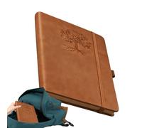 Générique Dot Notebook, Retro Leather Hardback Diary Hardcover Notebook for Planning, Tracking, Writing, School, Work, Business Travel, Office,