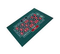 Générique Double Sided Poker Layout Mat - Blackjack and Texas Hold 'Em Table Available Table Mat, Craps and Roulette Table Mat, Green Fabric Table Cover Covers