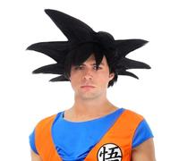 Generique Dragon Ball Wig Goku Sayajin Costume Accessory Black