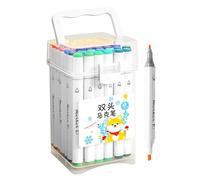 Générique Drawing Markers | Double Tip Artistic Paint Pens - 48 Colours Anti-Skid School Materials Students Illustrations Hobbies