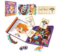 Générique Dress-Up Puzzle | Magnetic Puzzles for Assorted Outfits, Toy for Learning to Dress - For 3 to 6 Years Birthday Christmas School Kindergarten Classroom Travel Game