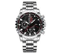 Générique Dress Watches, Big Face Stainless Steel Analog Watch, 1.7 x 0.43 x 10.24 inches Convenient Compact Sturdy Luminous Waterproof Wristwatch for Men in Business and Casual Wear, b, Se référer au