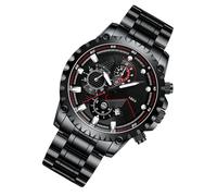 Générique Dress Watches, Big Face Stainless Steel Analog Watch, 1.7 x 0.43 x 10.24 inches Convenient Compact Sturdy Luminous Waterproof Wristwatch for Men in Business and Casual Wear, a, Se référer au