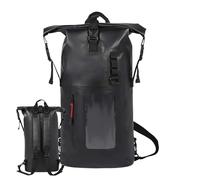 Générique Dry Bag Backpack, Waterproof Drying Bags, 11.02 x 6.3 inches, 30L Large Capacity, Portable Storage Pack, Beach Traveling Kit for Swimming, Kayaking, Camping, Boating, Black, Se référer au