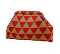 Générique Dumpling Bag - Crochet Clutch Handbag | Elegant Clutch Lightweight Clutch For Women Evening Casual Wedding Travel Holiday Accessory, Red Triangle, Se référer à la description