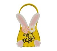 Générique Easter Bunny Bag, Easter Baskets For Equestrians, Bunny Festival Tote Small Easter Basket - Reusable Egg Treat Bag Cute Party Decoration for Sweets and, Yellow, Se référer à la description