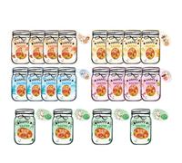 Générique Easter Cards Set - 20 Pcs with Treat Bags, Candy Jar Notes with Charm, Basket Stuffer Pair with Style, Festive Game Design, Celebration Supplies for Egg Hunt, Chocolate, Cookie, Nuts