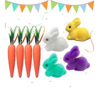 Générique Easter Carrots - Decorative Rabbit Basket Ornaments, Artificial Carrots for Spring, for Table Shelf, Living Room, Party, Home, Autumn, Harvest, Thanksgiving, Home Decoration, Home Decor