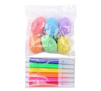 Générique Easter Egg Painting Kit, 6 x Arts and Crafts Dye Coloring Set, Craft Supplies for Kids, Fun Egg Hunt Activity, Easter Basket Stuffers for Boys and Girls, 2.36 x 1.57 x 1.57 inches