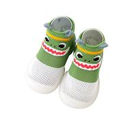Générique Elastic Sneakers Infant Toddler Shoes Cute Rabbit Pattern Kids Breathable Sneakers Luminous Sneakers, Green, 5/6 UK Child