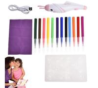 Générique Electric Airbrush Sprayer,Electric Paint Marker | Refillable Airbrush Pens for Over 3 Years, Watercolor for Boys and Girls
