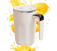 Générique Electric Coffee Mug - 400ml Self Stirring Stainless Steel, LCD Temperature Display | Rechargeable Automatic Stirring Mug with Lid for Coffee Tea Cocoa Milk Portable Office Travel Cup