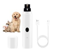 Générique Electric Dog Nail Clippers, Double Speed Pet Grooming - Electric Nail File with Light | for Puppies and Dogs of All Sizes at Home or Travel