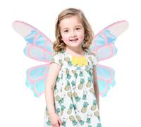 Générique Electric Fairy Wings - ABS 75 x 53 x 8 cm | Luminous Butterfly Costume | Mobile Motorised Angel For 4 Years And Above Christmas Party Costume, Transparent/Green, Se référer au descriptif