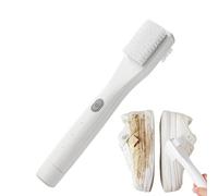 Générique Electric Shoe Brush | Portable 3-level Effective Rechargeable Cleaning Kit | Portable Dust Cleaner - Shoe Shine Kit Polisher Brush | For Leather Sneaker Mesh Rubber Soles Canvas Boots, white