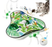 Générique Electronic Cat Toys | Silent Exercise Game with Mobiles Hidden Lures - Rechargeable Activity Toys | for Apartment Corner, Loneliness Moment, Play Area, Living Room