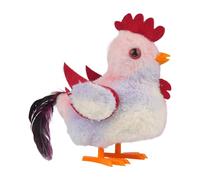 Générique Electronic Walking Chicken Toy - Tweeting Rooster Plush Toy Interactive Educational Sensory Toy for Birthday Holiday Gift | Moving Plush Animal with Eff