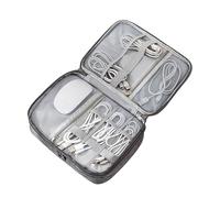 Générique Electronics Organizer, Travel Cord Case, 11.02x2.95in Portable Toiletry Bag, 3 Compartment Design, Zipper Closure for Compact Storage, Women, Girls, Travel Accessories, Single Attribute, Se