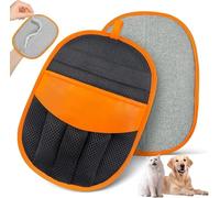 Générique Electrostatic Pet Hair Remover Magic Brush, Pure Path Brush for Cats and Dogs, Magic Brush for Pet Grooming, Gloves for Hair Removal Laundry Furniture (Orange)