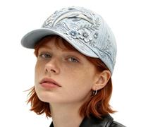 Générique Embroidered Hats for Women Adjustable Lightweight Head Accessory | Marine Animal Print Baseball Cap for Beach, Camping, Picnic, Hiking and Travel