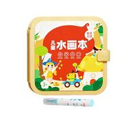 Générique Engaging Coloring Book, Vibrant Drawing Guide, Interactive Art Book with Water, Creative Block in with Reusable Pages, Activity Accessory for, Ed Travel Set