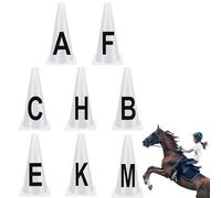 Générique Equestrian Training Cones - Markers for Training Competitions, Equestrian Equipment Competition with Cones Letters for Riders