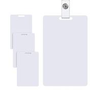 Générique Erasable Memo Badge - 4 Pieces Mini Vertical Whiteboard - Erasable Pocket Notebook for Planner Teacher Student Assistant Nurse Doctor Office Hotel School Trade Fair