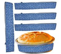 Générique Even Strip Cake, Heat Dampen Bands, Adjustable Heat Resistant Baking Strip Set, Washable Cake Even Layer Tool Kit, Moisture Control Pan System, for Home Bakery Birthday Use