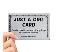 Générique Excuse Card | Fun Interactive Portable Toy | Wallet Format Card for Birthday Party Family Party Travel Classmates