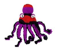 Générique Eyes and Mouth Tricky Funny Head Cover Crochet Yarn Hat Crochet Hat The Perfect Complement To Your Wardrobe Winter Daytime Silk Hat Her Night Child (Purple, One Size)