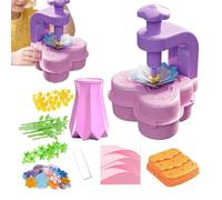 Générique Fabric Flowers Toy | Creative Floral Building Set,Creative Floral Composition Game for Indoor Activities and Rainy Days