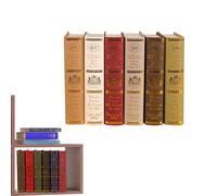 Générique Fake Books for Decoration - European Style Fake Book Bronzing Retro Decorative Books, Books Table Books Decoration For Coffee Tables Salves Farmhouse Study Room
