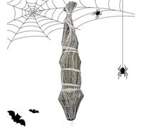 Générique Fake Corpse, Halloween Life Prop, 70.87 inches Scary with Spider Web Design Display Decoration, Realistic Creepy Decoration for Haunted, House, Garden, Patio, Lawn, and Outdoor Use