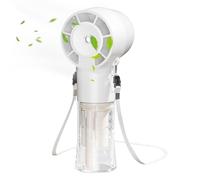 Générique Fan | Ultra Quiet Twelve Thousand RPM Misting Fan - Portable USB Rechargeable Neck Fan with Water Spray for Travel and
