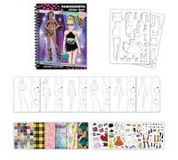 Générique Fashion Sticker Book, Coloring Costume Set - Educational Interactive Game Game Time Preschool Family Birthday Travel Home Travel