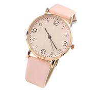 Générique Fashion Women Watches, Wrist Watch Lightweight Soft Strap, 1.42 inch Compact Soft Imitation Leather, Stylish Timing Tool for Outdoor Home Business Travel, Black, pink, Se référer au
