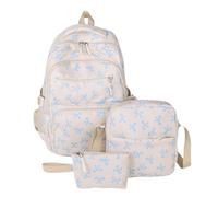 Générique Fashion Women's Backpack, Stylish Backpack with Bow Tie for Women, Lightweight, Cute Large Capacity Travel Cosmetic Travel Teacher Tourist Business Airplane, Blue, Se référer au