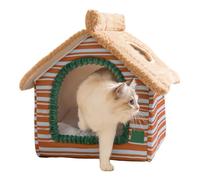 Générique Feline Sleeping - Warm Shelter Modern Design, Indoor Shelter | Relaxing Bed Small Animal Home Dodo House House Home Insulation Comfort Shelter Serene Soft Refuge Relaxing Winter