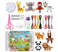 Générique Felt Craft Kit | Practical Skills Enhancement | Felt Animal Craft Set | for Beginners Teens at Home in the Classroom or Party