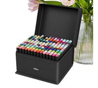 Générique Felt-Tip Pens for Adults, Double Ended Colour Marker Pens - 168 Colours Artistic Supplies, Aesthetic Pens, Creative and School Tools for Drawing Painting